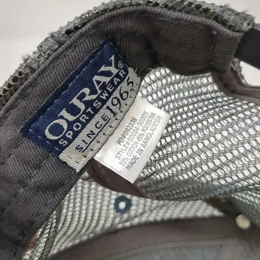 Ouray Trucker Hat Blue One Size Silver Creek Outfitters Bird Patch Snapback Mesh